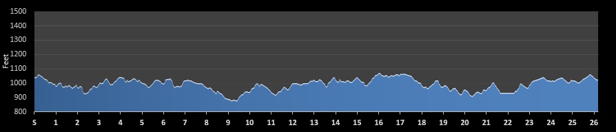 Atlanta Marathon Elevation Profile