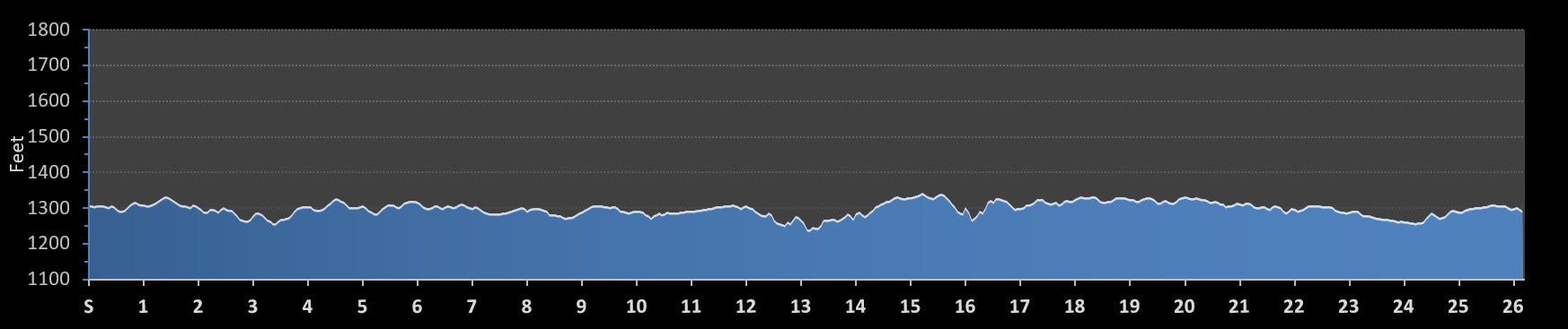 Bass Pro Shops Marathon Elevation Profile