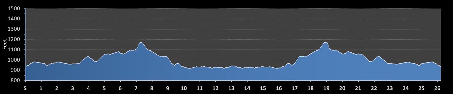 Elroy Apple Dumpling Day Marathon Elevation Profile