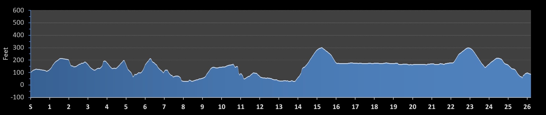 Seattle Marathon Elevation Profile